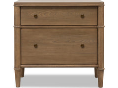 Whitmore Claystone 2-Drawer Nightstand - Ornate Home