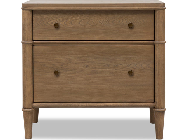 Whitmore Claystone 2-Drawer Nightstand - Ornate Home