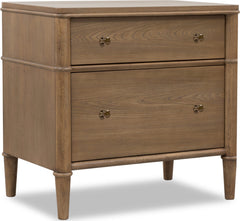 Whitmore Claystone 2-Drawer Nightstand - Ornate Home