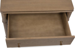 Whitmore Claystone 2-Drawer Nightstand - Ornate Home