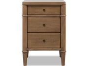 Whitmore Claystone 3-Drawer Nightstand - Ornate Home