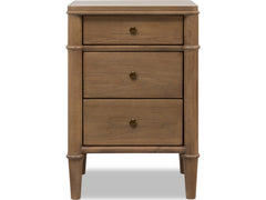 Whitmore Claystone 3-Drawer Nightstand - Ornate Home