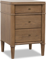 Whitmore Claystone 3-Drawer Nightstand - Ornate Home