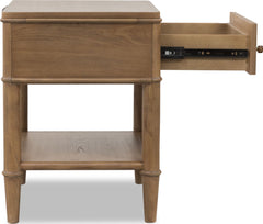 Whitmore Claystone One Drawer Nightstand - Ornate Home
