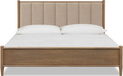 Whitmore Claystone Queen Upholstered Bed - Ornate Home