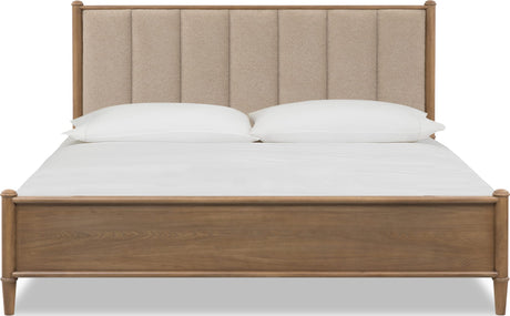 Whitmore Claystone Queen Upholstered Bed - Ornate Home
