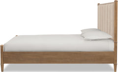 Whitmore Claystone Queen Upholstered Bed - Ornate Home