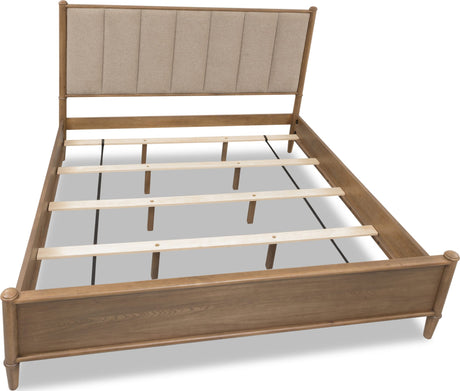 Whitmore Claystone Queen Upholstered Bed - Ornate Home