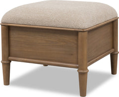 Whitmore Claystone Storage Ottoman - Ornate Home