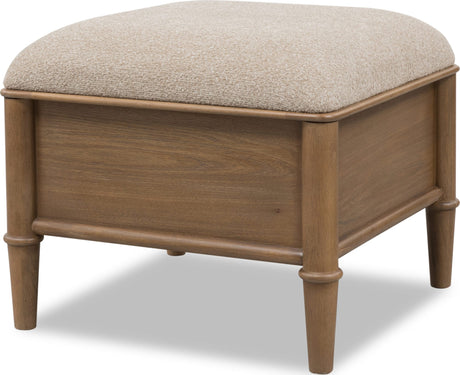 Whitmore Claystone Storage Ottoman - Ornate Home