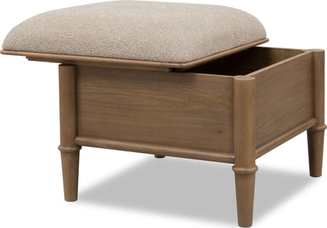 Whitmore Claystone Storage Ottoman - Ornate Home