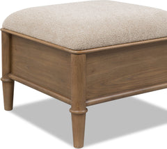 Whitmore Claystone Storage Ottoman - Ornate Home