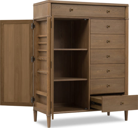 Whitmore Claystone Whitmore Drawer Chest w/ Jewelry Storage - Ornate Home