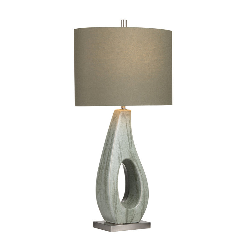 Whitmore Green/Nickel Table Lamp (Set of 2) - Ornate Home