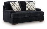 Whitmore Manor Black Pearl Loveseat - Ornate Home