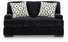 Whitmore Manor Black Pearl Loveseat - Ornate Home