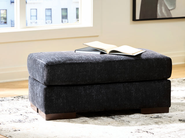 Whitmore Manor Black Pearl Ottoman (Online Special Price) - Ornate Home