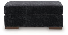 Whitmore Manor Black Pearl Ottoman - Ornate Home