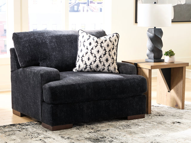 Whitmore Manor Black Pearl Oversized Chair - Ornate Home