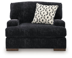 Whitmore Manor Black Pearl Oversized Chair - Ornate Home