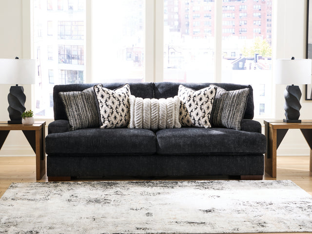 Whitmore Manor Black Pearl Sofa - Ornate Home