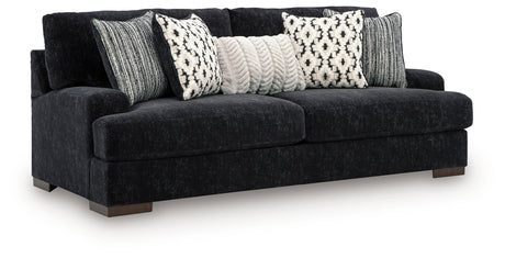 Whitmore Manor Black Pearl Sofa and Loveseat - Ornate Home
