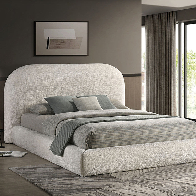 Whitnash Ivory White E.King Bed - Ornate Home