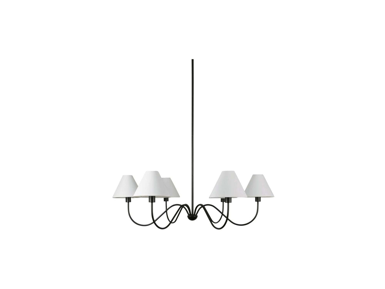 Whitney Blackened Bronze Chandelier - Ornate Home