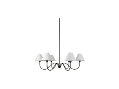Whitney Blackened Bronze Chandelier - Ornate Home