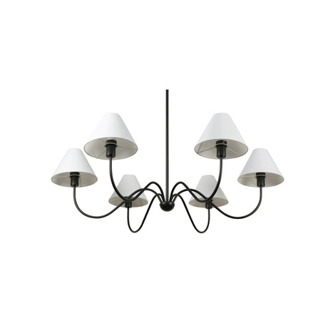 Whitney Blackened Bronze Chandelier - Ornate Home