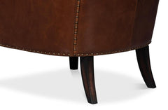 Whitney Brown Distilled Leather Chair - Ornate Home