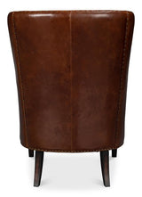 Whitney Brown Distilled Leather Chair - Ornate Home