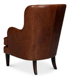 Whitney Brown Distilled Leather Chair - Ornate Home