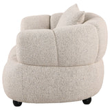 Whitney Pebble Contemporary Channel Tufted Woven Fabric Upholstered Accent Chair - Ornate Home