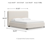 Whittgate Beige California King Upholstered Bed (Online Special Price) - Ornate Home