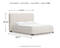 Whittgate Beige California King Upholstered Bed - Ornate Home