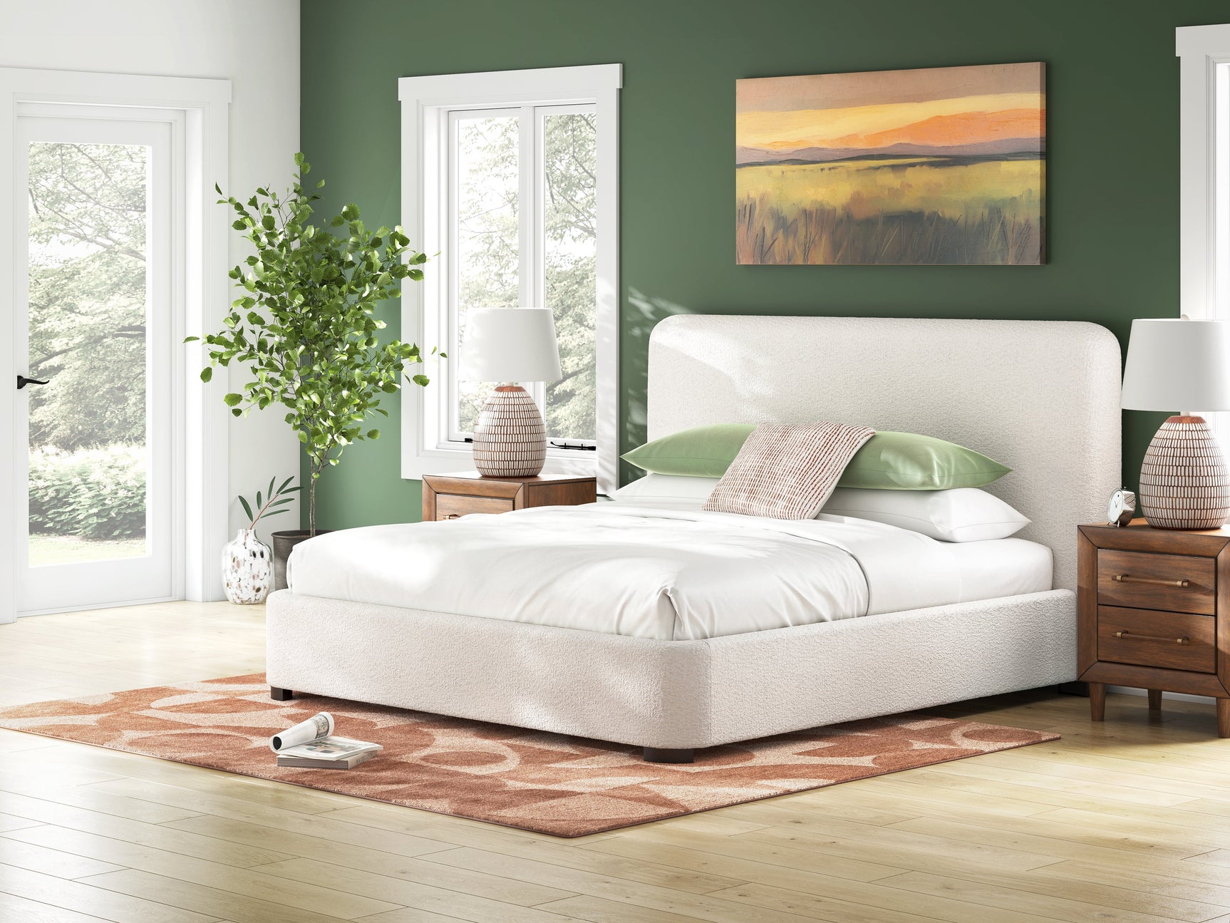 Whittgate Beige King Upholstered Bed (Online Special Price) - Ornate Home