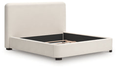 Whittgate Beige King Upholstered Bed - Ornate Home