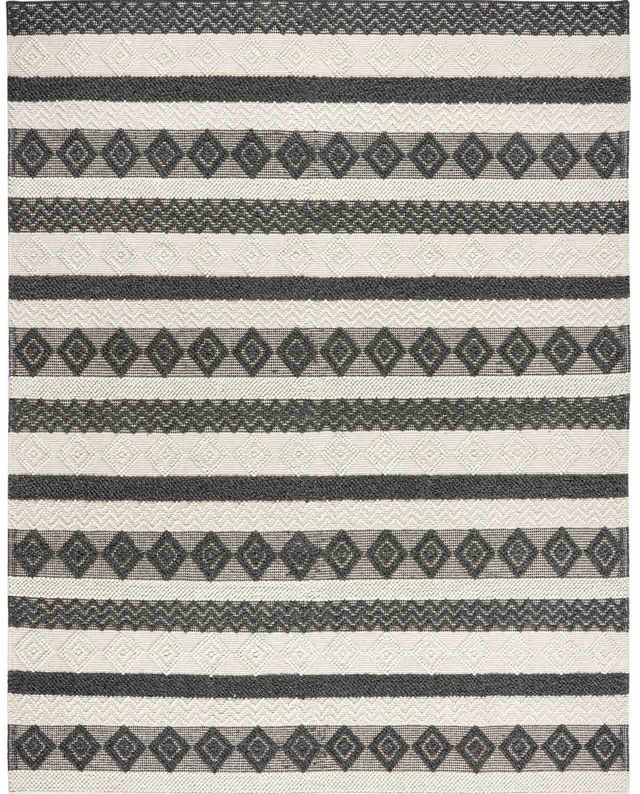 Whittington Black&White Wool Rug - Clearance - Ornate Home
