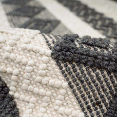 Whittington Black&White Wool Rug - Clearance - Ornate Home