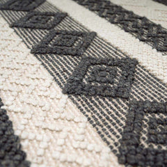 Whittington Black&White Wool Rug - Clearance - Ornate Home