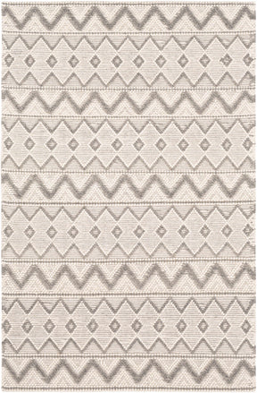 Whittington Gray&Cream Wool Rug - Clearance - Ornate Home
