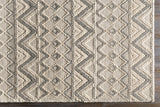 Whittington Gray&Cream Wool Rug - Clearance - Ornate Home