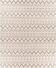 Whittington Gray&Cream Wool Rug - Clearance - Ornate Home