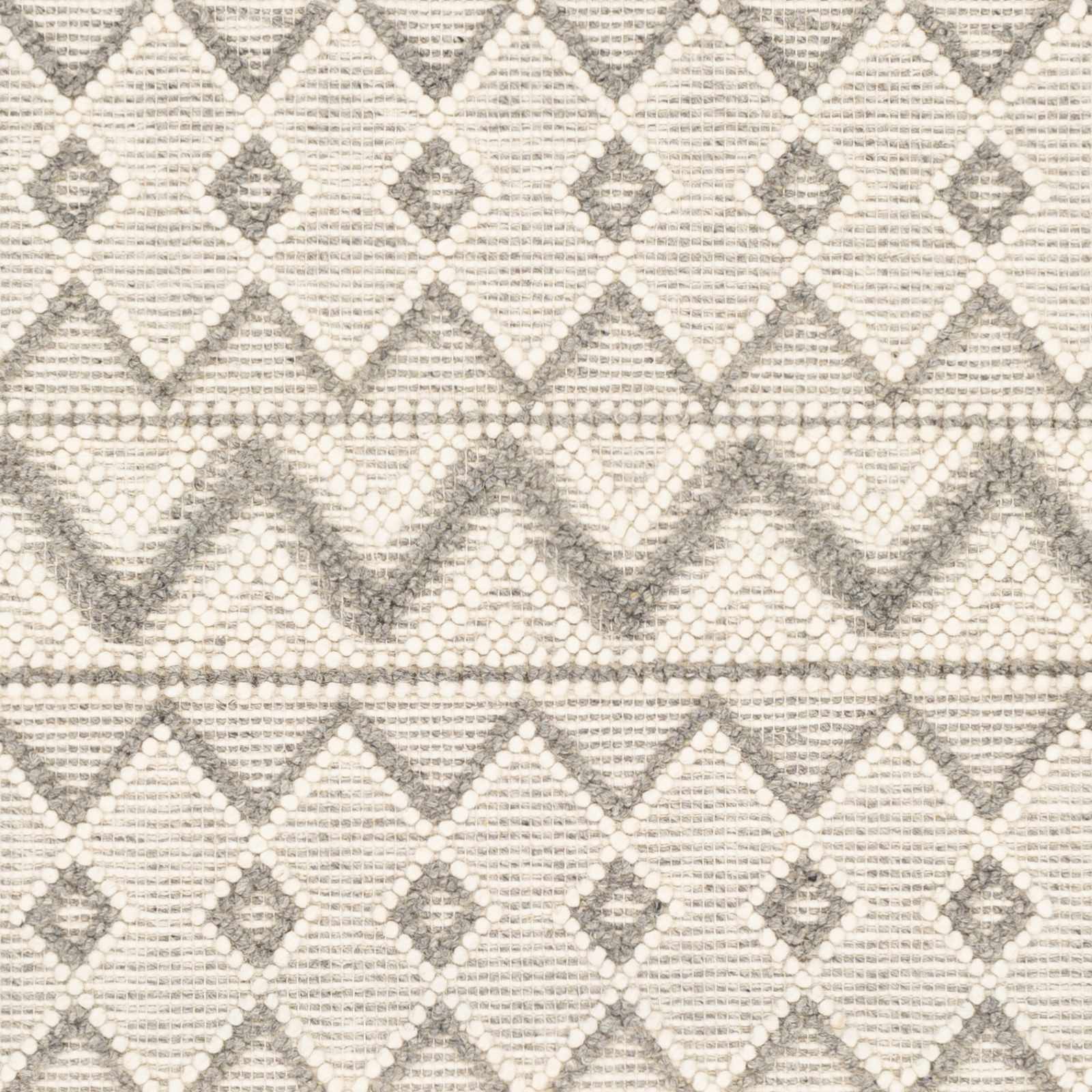 Whittington Gray&Cream Wool Rug - Clearance - Ornate Home