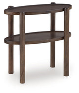 Wiattbury Gray Brown Accent Table - Ornate Home