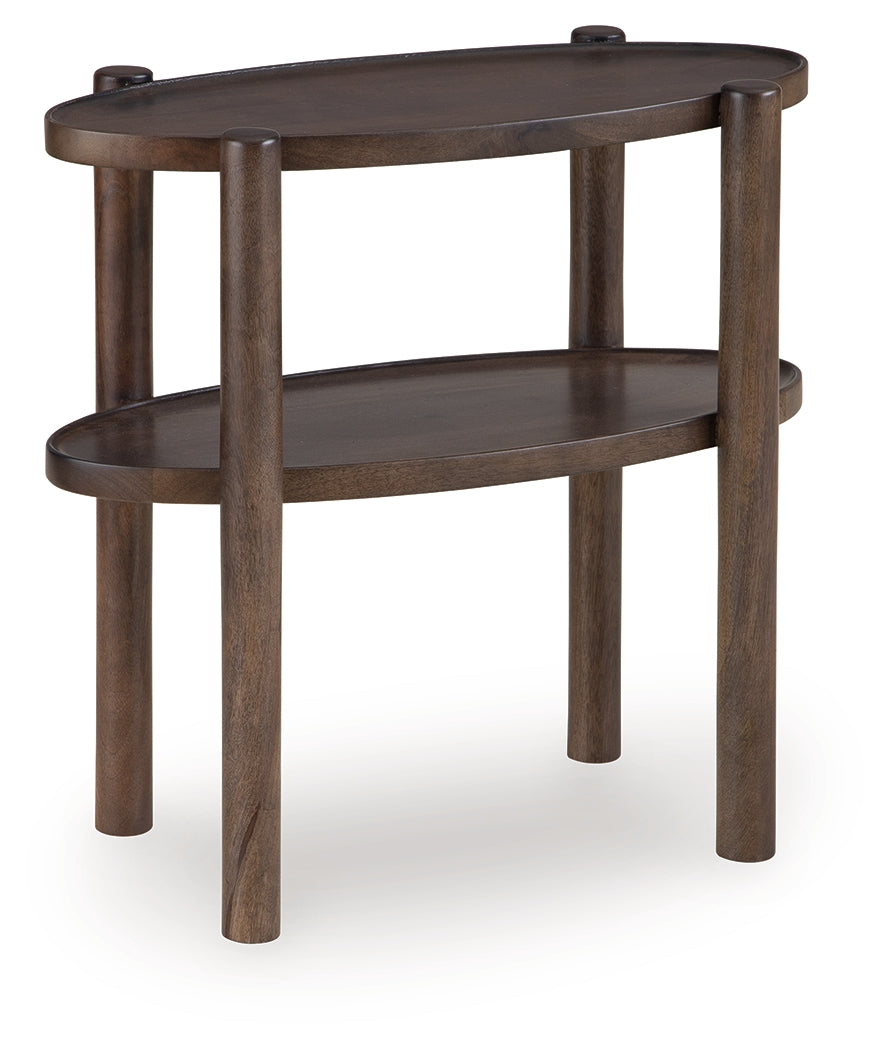 Wiattbury Gray Brown Accent Table - Ornate Home