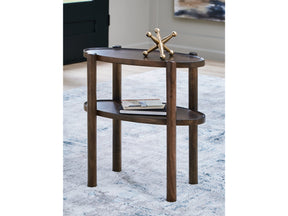 Wiattbury Gray Brown Accent Table - Ornate Home