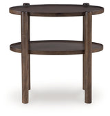Wiattbury Gray Brown Accent Table - Ornate Home