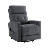 Wichita Dark Gray Power Lift Chair - Ornate Home